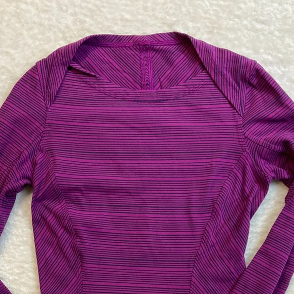 LULULEMON Striped Long Sleeve (Size 2) - Picture 3 of 4